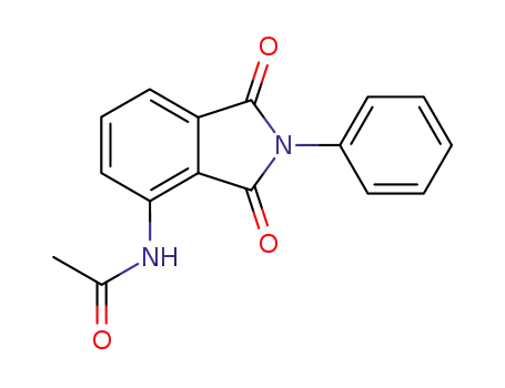 Molecular Structure of 20871-13-0 (3-acetylamino-N-phenylphthalimide)