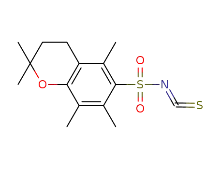 Molecular Structure of 773147-11-8 ((2,2,5,7,8-pentamethylchroman-6-sulfonyl)isothiocyanate)