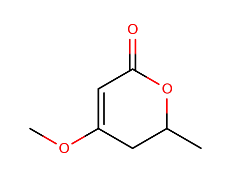 Molecular Structure of 3791-79-5 (4-methoxy-6-methyl-5,6-dihydropyran-2-one)