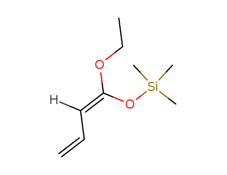 Molecular Structure of 114996-00-8 (Silane, [[(1Z)-1-ethoxy-1,3-butadienyl]oxy]trimethyl-)
