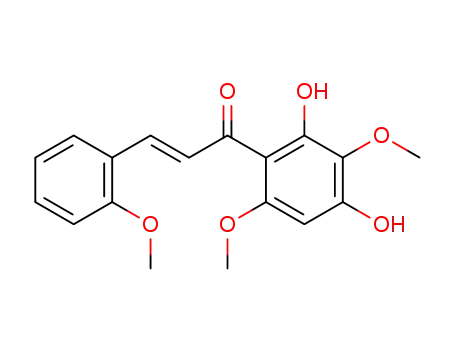 Molecular Structure of 100079-39-8 (2',4'-Dihydroxy-2,3',6'-trimethoxychalcone)
