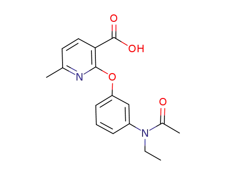 Molecular Structure of 889879-73-6 (3-Pyridinecarboxylic acid, 2-[3-(acetylethylamino)phenoxy]-6-methyl-)