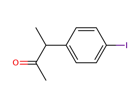 Molecular Structure of 21906-04-7 (2-Butanone, 3-(4-iodophenyl)-)