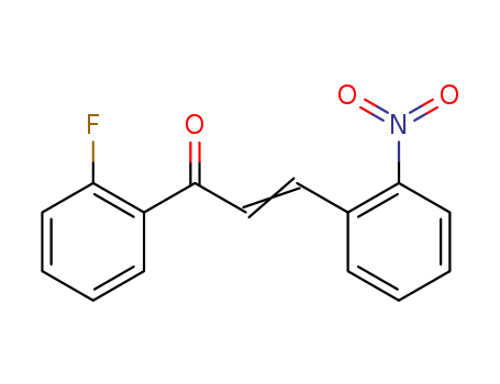Molecular Structure of 178625-01-9 (2-Propen-1-one, 1-(2-fluorophenyl)-3-(2-nitrophenyl)-)
