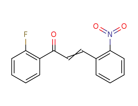 Molecular Structure of 178625-01-9 (2-Propen-1-one, 1-(2-fluorophenyl)-3-(2-nitrophenyl)-)