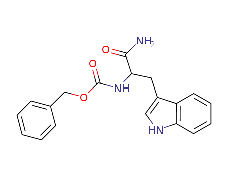 Molecular Structure of 27018-75-3 (Carbobenzoxy-D,L-tryptophanamide)