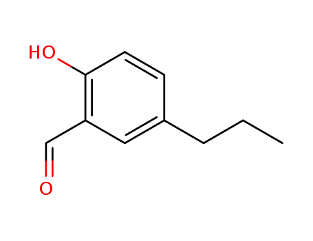 Molecular Structure of 81323-69-5 (Benzaldehyde, 2-hydroxy-5-propyl-)