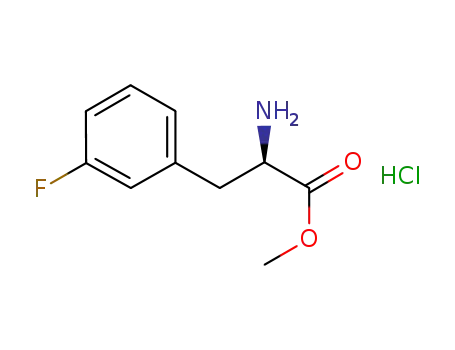 Molecular Structure of 201479-09-6 (H-M-FLUORO-D-PHE-OME HCL)