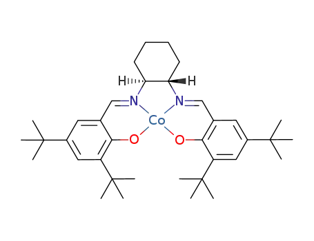 Molecular Structure of 188264-84-8 ((S,S)-(+)-N,N'-BIS(3,5-DI-TERT-BUTYLSALICYLIDENE)-1,2-CYCLOHEXANEDIAMINO-COBALT(II))