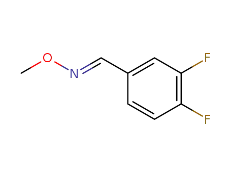 Molecular Structure of 646051-28-7 (3,4-difluorobenzaldehyde O-methyloxime)