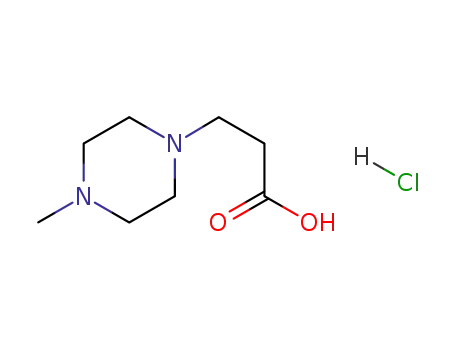 Molecular Structure of 775349-40-1 (4-METHYL-1-PIPERAZINEPROPANOIC ACID HYDROCHLORIDE)