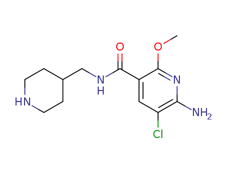 3-Pyridinecarboxamide,
6-amino-5-chloro-2-methoxy-N-(4-piperidinylmethyl)-