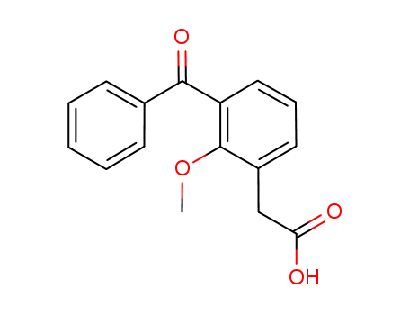 Benzeneacetic acid,3-benzoyl-2-methoxy-