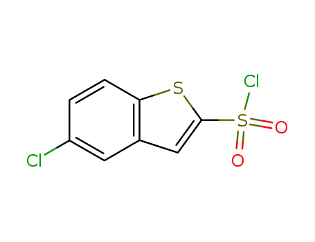 Molecular Structure of 128851-98-9 (Benzo[b]thiophene-2-sulfonyl chloride, 5-chloro-)