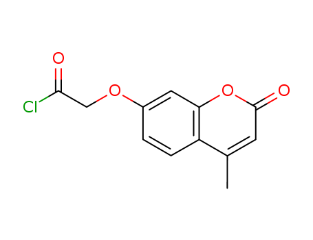 91454-65-8,7-[(CHLOROCARBONYL)METHOXY]-4-METHYLCOUMARIN,Acetylchloride, [(4-methyl-2-oxo-2H-1-benzopyran-7-yl)oxy]- (9CI);7-[(Chlorocarbonyl)methoxy]-4-methylcoumarin