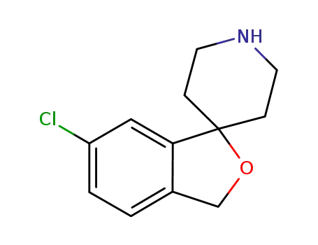 Molecular Structure of 180160-93-4 (6-Chloro-3H-spiro[isobenzofuran-1,4'-piperidine])