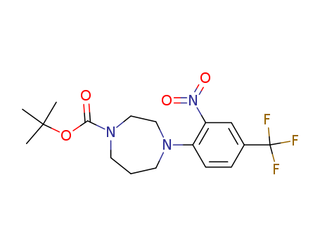TERT-BUTYL 4-[2-NITRO-4-(TRIFLUOROMETHYL)PHENYL]-1,4-DIAZEPANE-1-CARBOXYLAT E