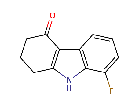 Molecular Structure of 124907-04-6 (4H-Carbazol-4-one, 8-fluoro-1,2,3,9-tetrahydro-)