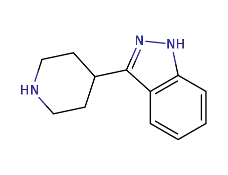 Molecular Structure of 133455-10-4 (3-PIPERIDIN-4-YL-1H-INDAZOLE)