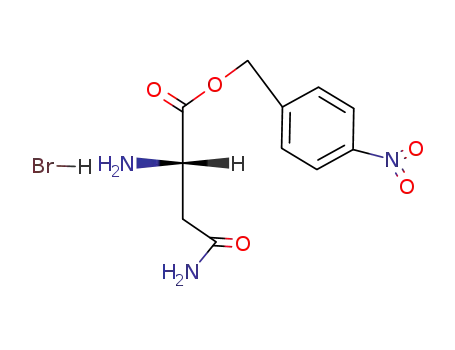 Molecular Structure of 3561-57-7 (H-ASN-P-NITROBENZYL ESTER HBR)