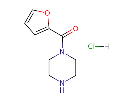 Molecular Structure of 60548-09-6 (1-(2-Furanylcarbonyl)piperazine hydrochloride)