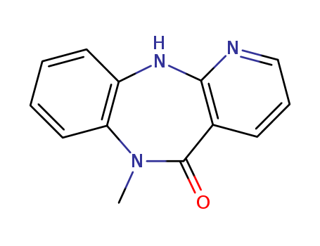 16287-28-8,6-METHYL-6,11-DIHYDRO-5H-PYRIDO[2,3-B][1,5]BENZODIAZEPIN-5-ONE,6-methyl-6,11-dihydro-5H-pyrido[2,3-b][1,5]benzodiazepin-5-one;N6-Methyl-6,11-dihydro-5H-pyrido(2,3-b)(1,5)benzodiazepin-5-one;6-methyl-6,11-dihydro-benzo[b]pyrido[2,3-e][1,4]diazepin-5-one;5H-Pyrido(2,3-b)(1,5)benzodiazepin-5-one,6,11-dihydro-6-methyl;6,11-dihydro-6-methyl-5H-pyrido[2,3-b][1,5]benzodiazepin-5-one;