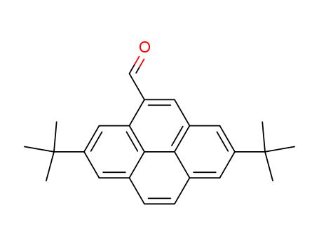 Molecular Structure of 129332-92-9 (4-Pyrenecarboxaldehyde, 2,7-bis(1,1-dimethylethyl)-)