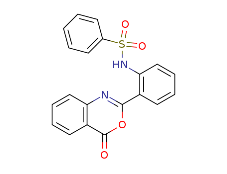 Benzenesulfonamide, N-[2-(4-oxo-4H-3,1-benzoxazin-2-yl)phenyl]-
