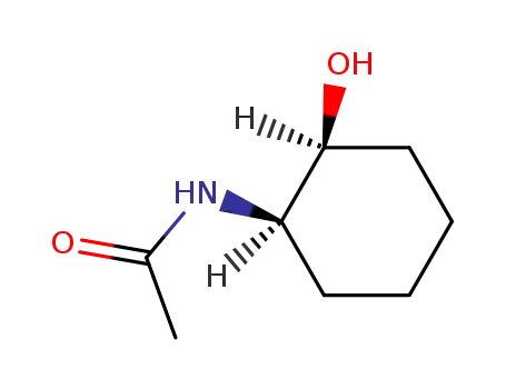 Molecular Structure of 18421-15-3 (Acetamide, N-[(1R,2R)-2-hydroxycyclohexyl]-, rel-)