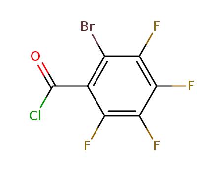Molecular Structure of 151096-42-3 (2-BROMO-3,4,5,6-TETRAFLUOROBENZOYL CHLORIDE)