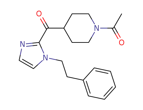 1-(4-(1-PHENETHYL-1H-IMIDAZOLE-2-CARBONYL)PIPERIDIN-1-YL)ETHANONE