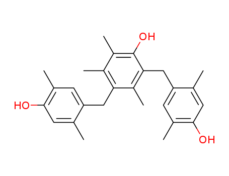 Molecular Structure of 190321-04-1 (Phenol, 2,4-bis[(4-hydroxy-2,5-dimethylphenyl)methyl]-3,5,6-trimethyl-)