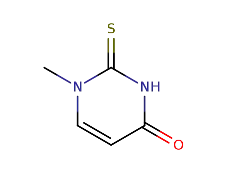 Molecular Structure of 615-78-1 (1-methyl-2-thioxo-2,3-dihydropyrimidin-4(1H)-one)