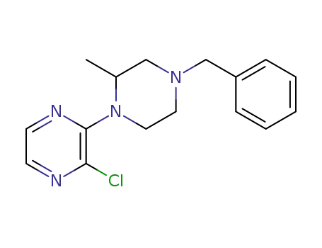 3-Chloro-2-(4-benzyl-2-methyl-1-piperazinyl)pyrazine
