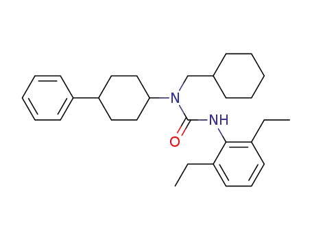 Molecular Structure of 145410-51-1 (1-(cyclohexylmethyl)-3-(2,6-diethylphenyl)-1-(4-phenylcyclohexyl)urea)