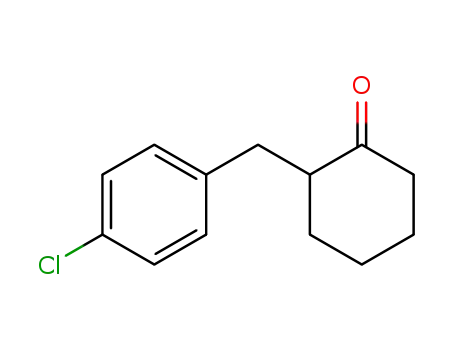 Molecular Structure of 2702-79-6 (2-(p-Chlorobenzyl)cyclohexanone)