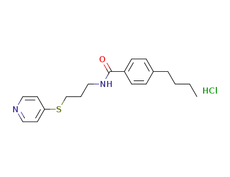 Molecular Structure of 155965-77-8 (Benzamide, 4-butyl-N-[3-(4-pyridinylthio)propyl]-, monohydrochloride)
