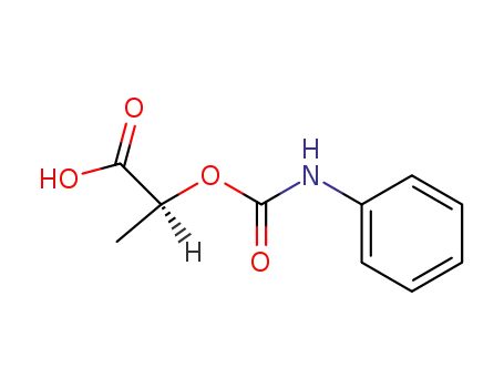 Molecular Structure of 102936-05-0 ((S)-(-)-2-(PHENYLCARBAMOYLOXY)PROPIONIC ACID)