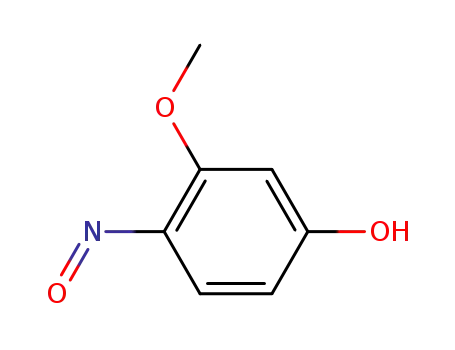Molecular Structure of 39501-58-1 (Phenol, 3-methoxy-4-nitroso-)