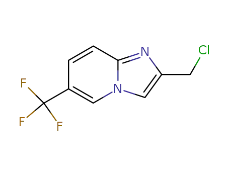 Molecular Structure of 118000-42-3 (2-(Chloromethyl)-6-(trifluoromethyl)-imidazo[1,2-a]pyridine)