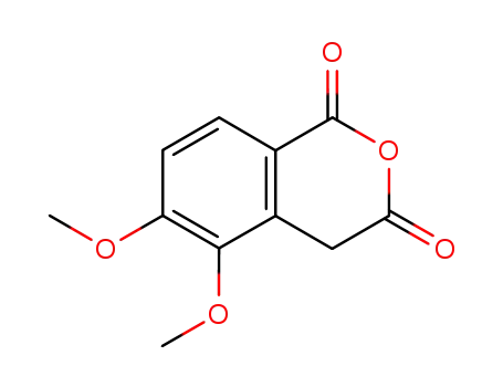 Molecular Structure of 92644-00-3 (1H-2-Benzopyran-1,3(4H)-dione, 5,6-dimethoxy-)