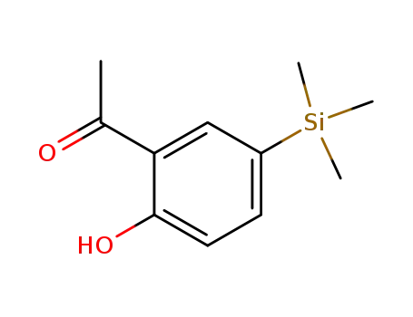 Molecular Structure of 126030-93-1 (Ethanone, 1-[2-hydroxy-5-(trimethylsilyl)phenyl]-)