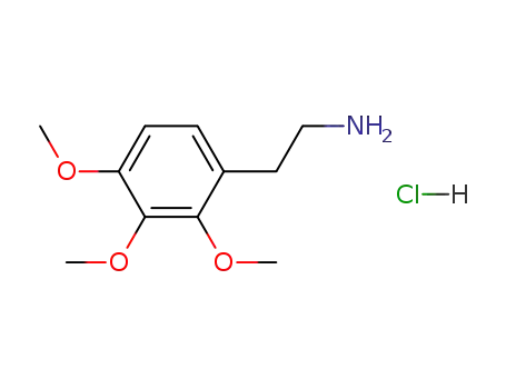 Molecular Structure of 3166-75-4 (2-(2,3,4-trimethoxyphenyl)ethanamine)