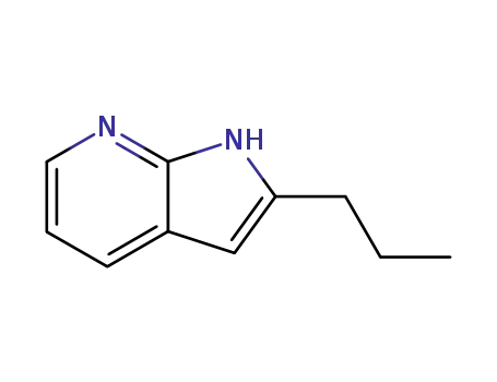 Molecular Structure of 143141-25-7 (1H-Pyrrolo[2,3-b]pyridine, 2-propyl-)