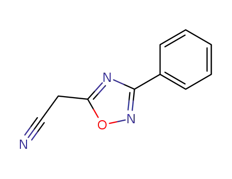 Molecular Structure of 57459-36-6 ((3-PHENYL-1,2,4-OXADIAZOL-5-YL)ACETONITRILE)