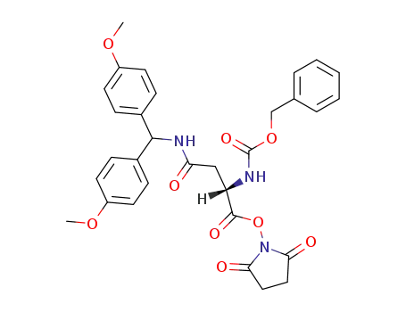 Molecular Structure of 28252-61-1 (Z-L-Asn(Mbh)OSu)