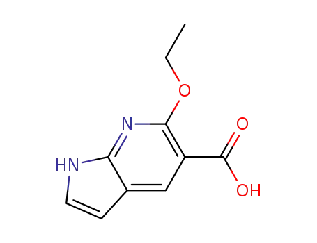 Molecular Structure of 872355-50-5 (1H-Pyrrolo[2,3-b]pyridine-5-carboxylic acid, 6-ethoxy-)