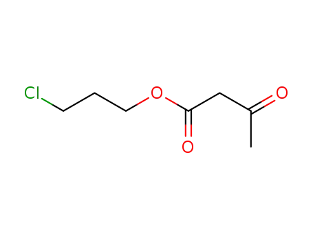 Molecular Structure of 100304-79-8 (Butanoic acid, 3-oxo-, 3-chloropropyl ester)