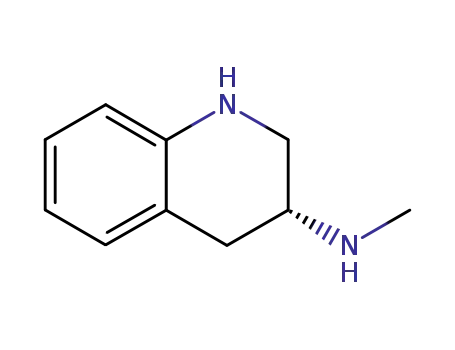 Molecular Structure of 166742-75-2 ((R)-N-methyl-1,2,3,4-tetrahydroquinolin-3-amine)