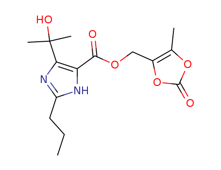 (5-methyl-2-oxo-1,3-dioxol-4-yl)methyl 4-(2-hydroxypropan-2-yl)-2-propyl-1H-imidazole-5-carboxylate